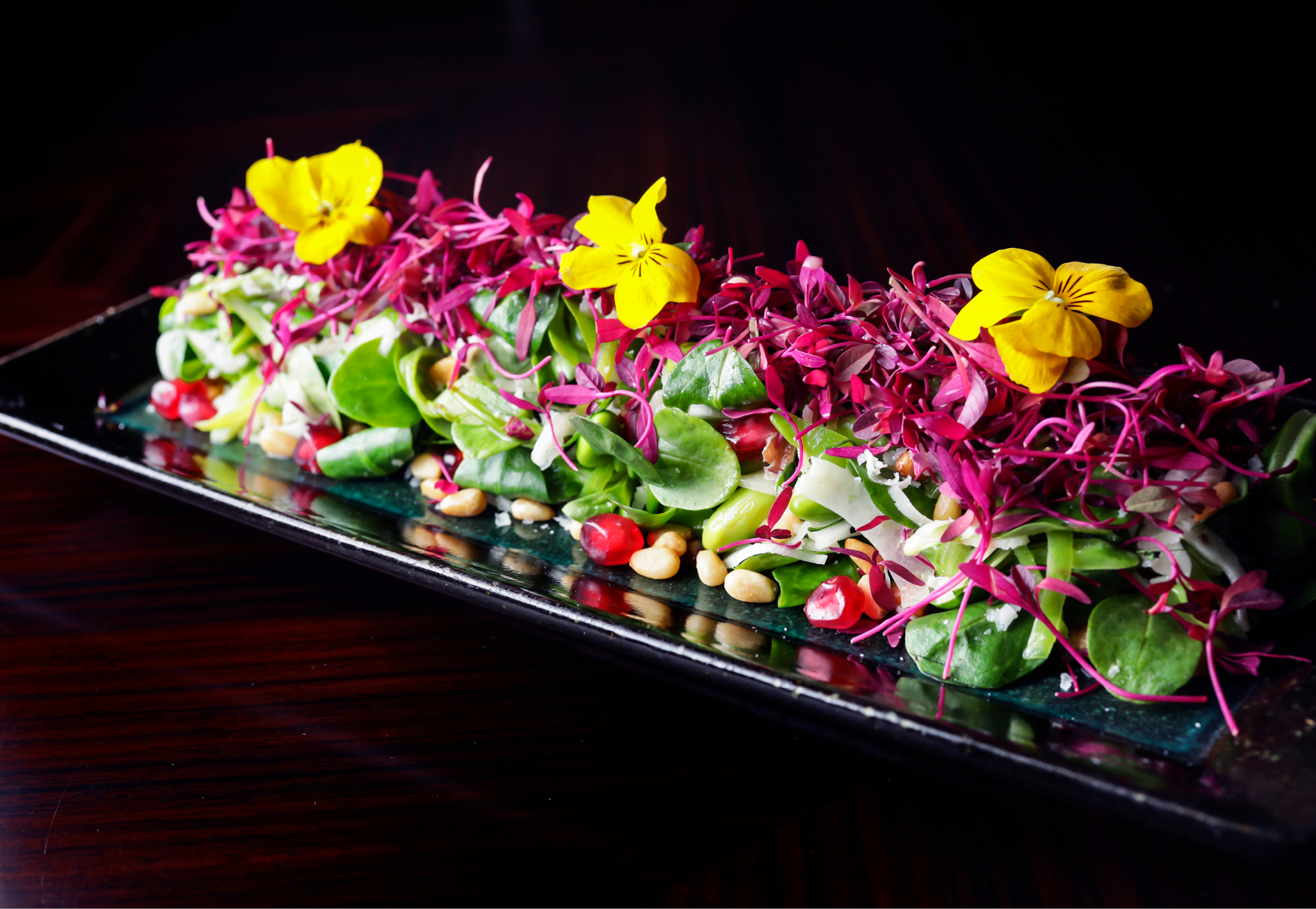 Sbowpeas Fennel Edamame Salad at Amaya Restaurant