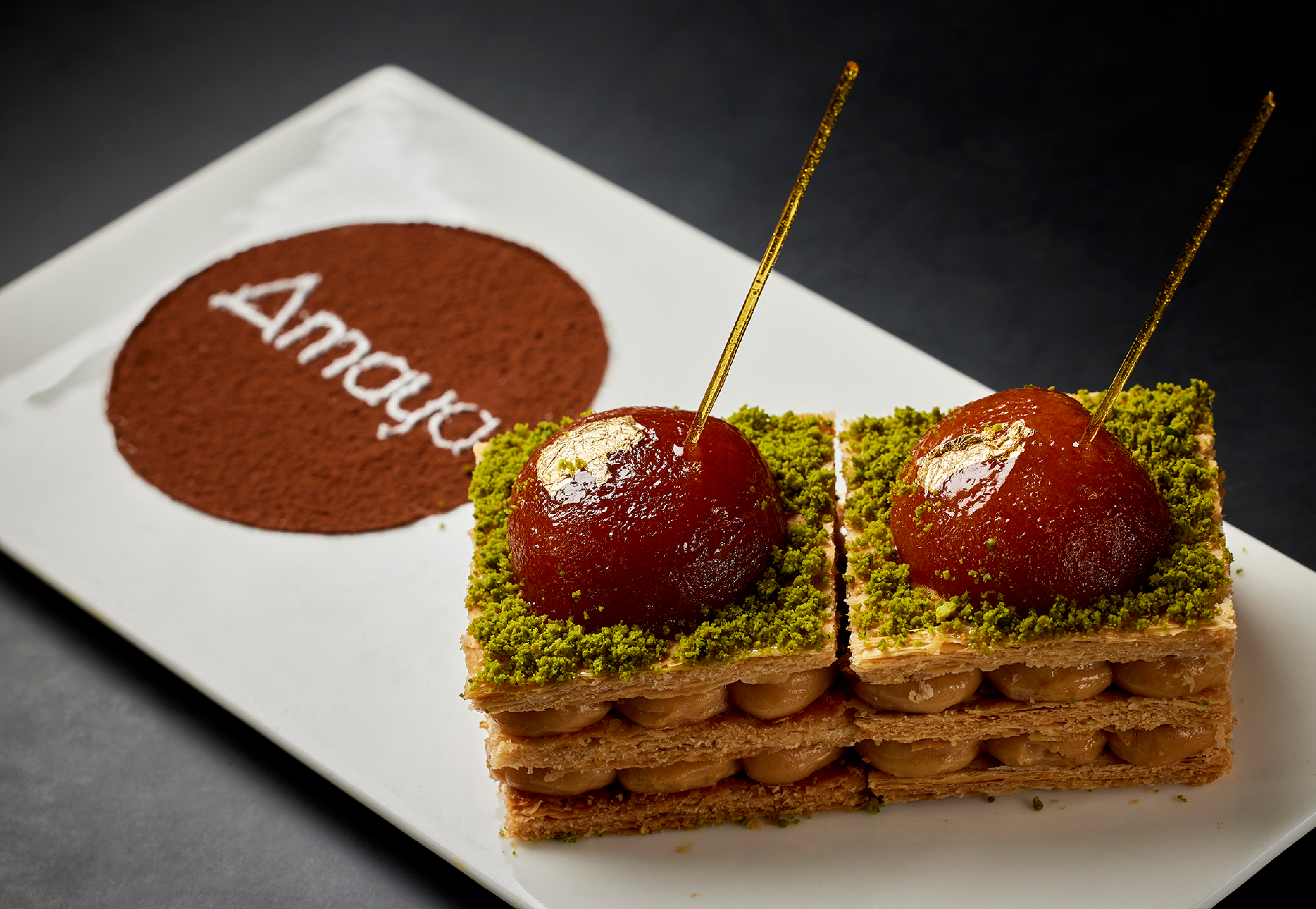 Gulab Jamun Mille Feuille